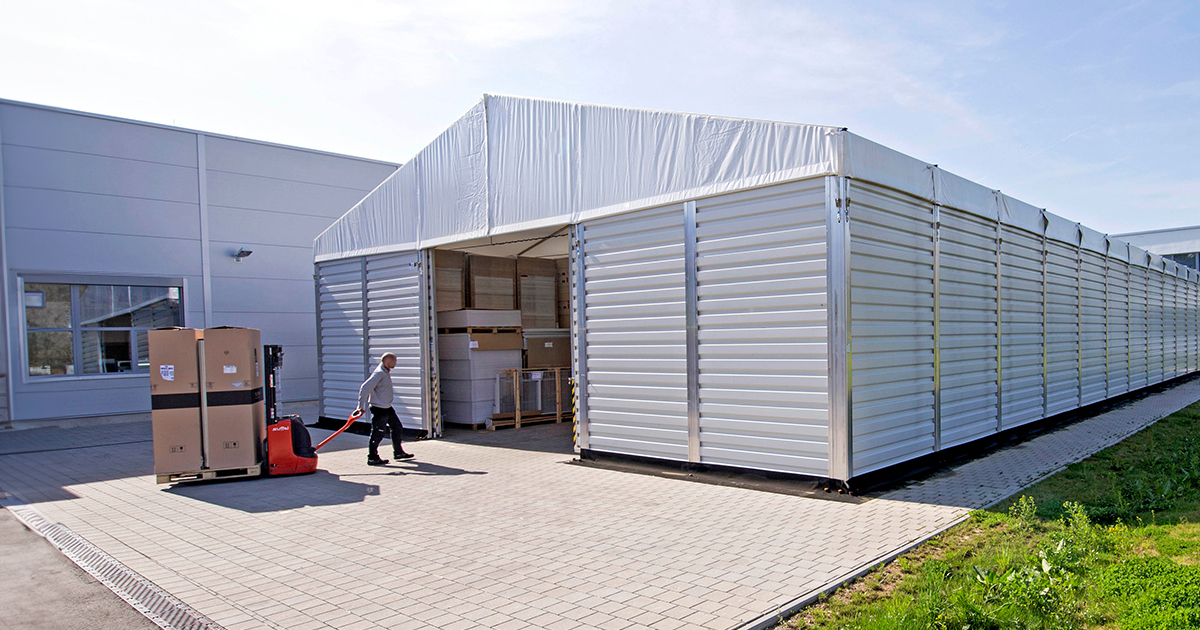 Lagerzelte mieten / kaufen - direkt vom Hersteller | HALTEC Hallensysteme