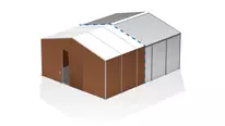 Grafik Leichtbauhalle ungedämmt